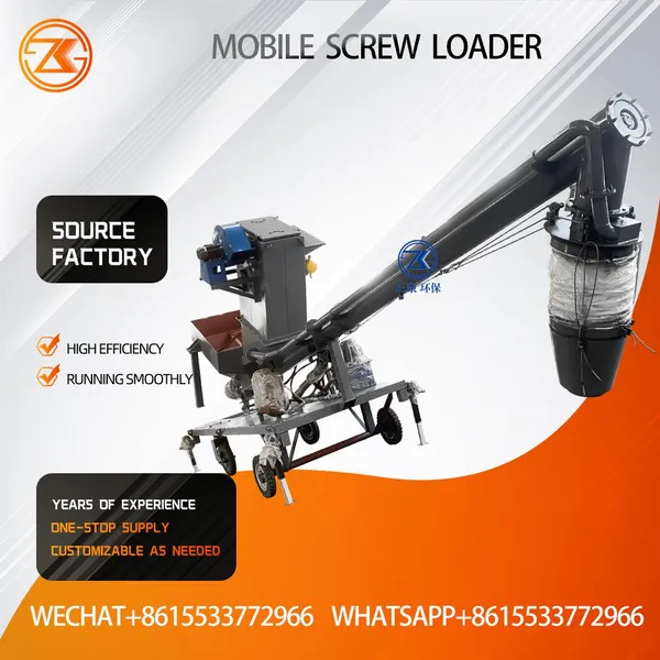 Screw Extendable Boom Fly Ash Loader Mobile Screw Loading & Unloading Machine Telescopic Auger Feeding Machine photo-2