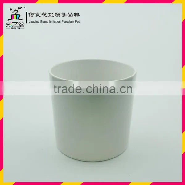 Classical Design Plastic Flower Pot Straight Barrel Round Melamine Flower Pot 1424 photo-4
