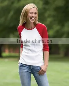 Ladies 3/4 Sleeve Raglan T-shirt photo-5