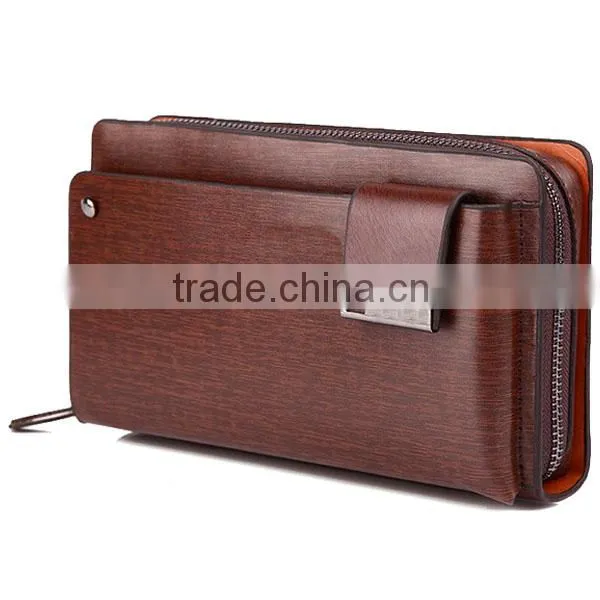 Big Size Design Your Own Wallet Genuine Leather Phone Card Hand Wallet photo-2