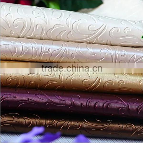 PVC Artificial Leather With Embossed Pattern for Upholstery and Decoration