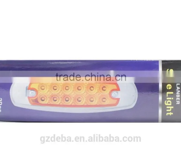 LED Clearance Side Marker Light Rectangular Waterproof LED Side Marker/Clearance Light for Trucks photo-5