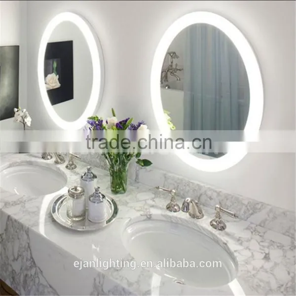 Hot Sale Modern Round Illuminated Frameless Bathroom Led Lighted Makeup Mirror photo-6