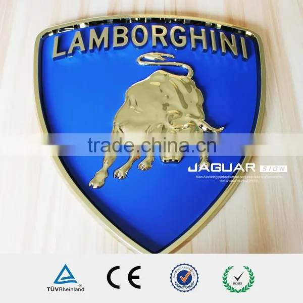Professional Sign-making Luxury Metal Effect Lamborghini Logo Car Emblems photo-5