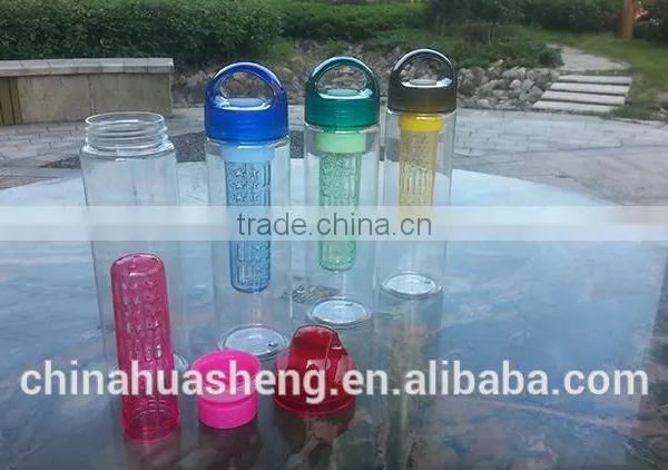 Colorful Tritan GYM Drink Bottle Sport Bottle Portable Bottle Tea Infuser Bottle Fruit Juice Water Bottle photo-4
