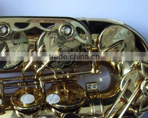 Stock Product Chinese Cheap Gold Lacquer Alto Sax Alto Saxophone With Case photo-4
