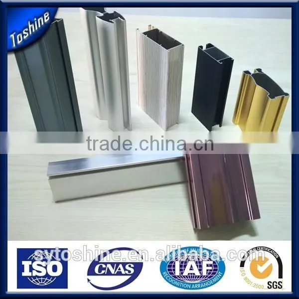 Cabinet Door Used Wood Color Aluminum Profile photo-2
