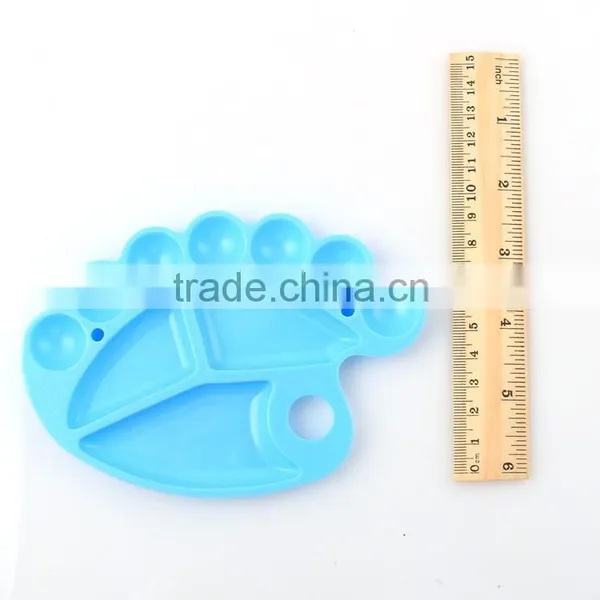Wholesale Feet Shape Plastic Paint Arist Palette For Watercolor Painting In Stock photo-5