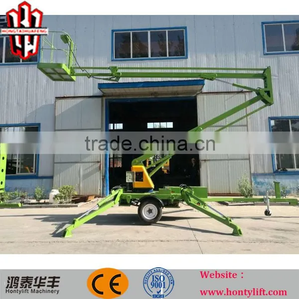 18m Height Trailer Mounted Floating Swim Cleaning Boom Lift Platforms photo-6