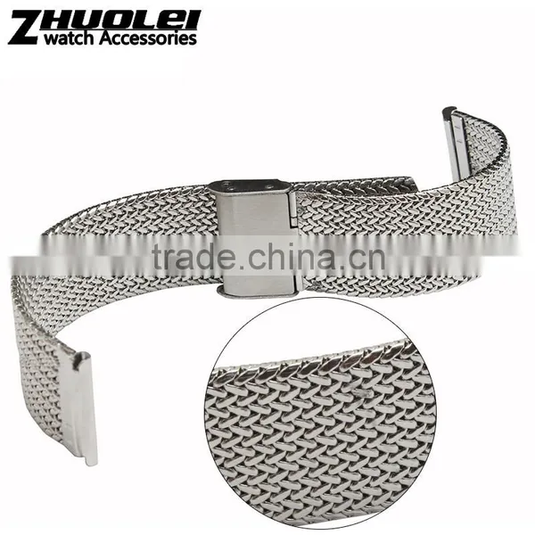 Milanese Classic Buckle Stainless Steel Watchband 16mm 18mm 20mm 22mm 24mm photo-5