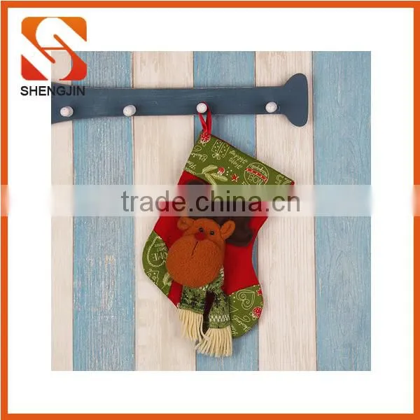 SJ-6800 Customized Xmas Decoration Socks Small Felt Snowman Stocking photo-6