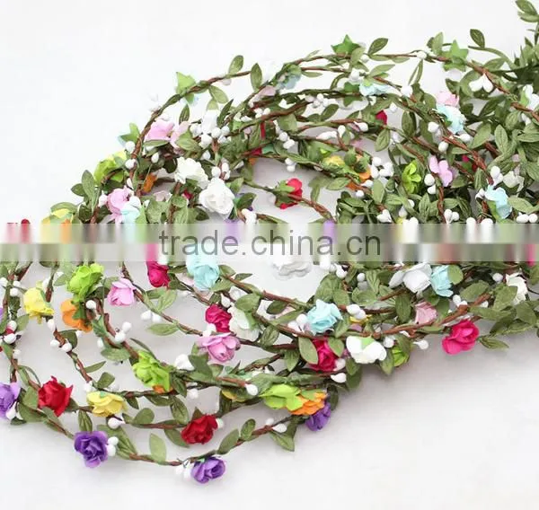 Artificial Flowers for Decoration New Garland Flowers Wedding Supplies Garland Wedding Party Decoration Headdress Decoration