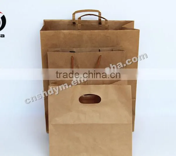 Popular Hand Printed Brown Kraft Paper Bag Quality Choice