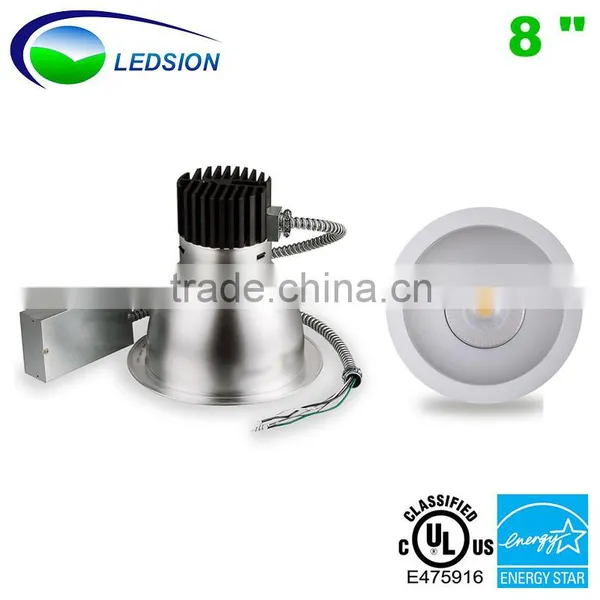 UL Energy Star 8 Inch Commercial Led Lighting Downlights CREE COB 23W 1800-2000 LM With 5 Years Warranty