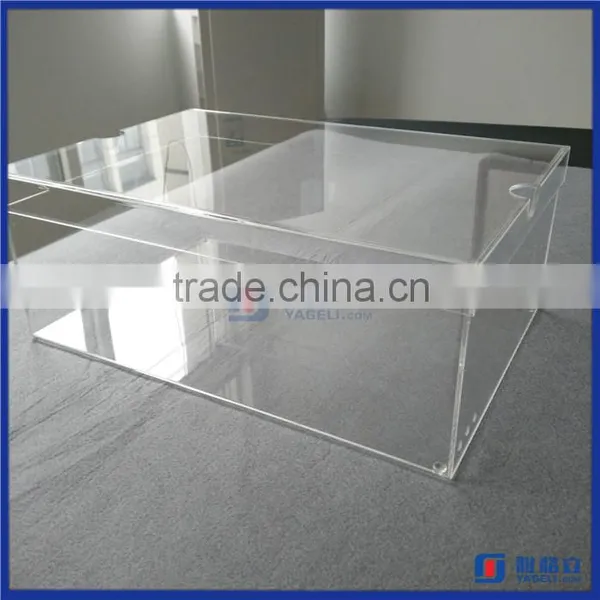 2016 Hot!! Custom-made Transparent Shoe Box for Man Sneaker / Clear Acrylic Shoe Boxes photo-2