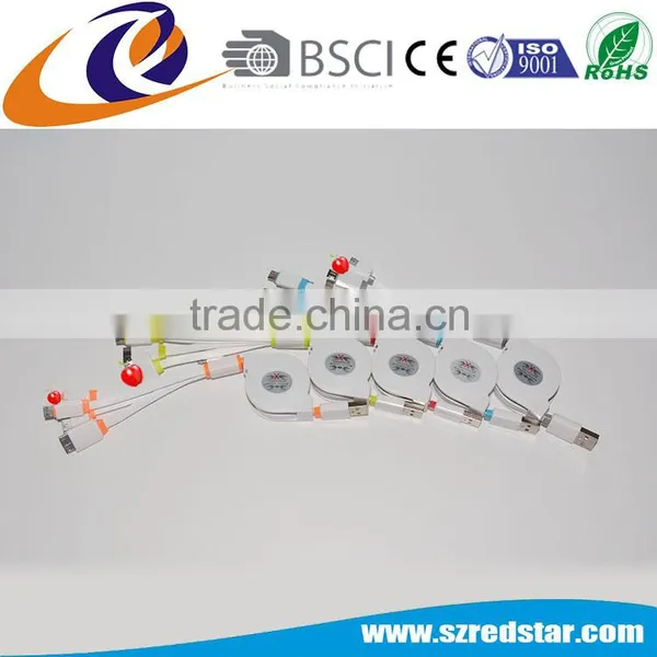 Factory Price Custom Logo 4 in 1 Multifunctional USB Charger Cable for Iphone6/iphone 6s/Samsung photo-5