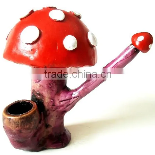 Figurine Shaped Hand Crafted Smoking Pipes - Short Mushroom photo-6