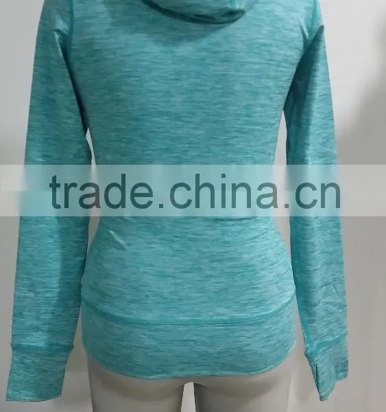 2016 New Sports Jacket Heather Melange Hooded Jacket Runing Jacket photo-4