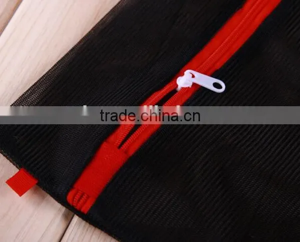 YIWU RODA 100%polyester Embroidery Black Durable Laundry Bag photo-3