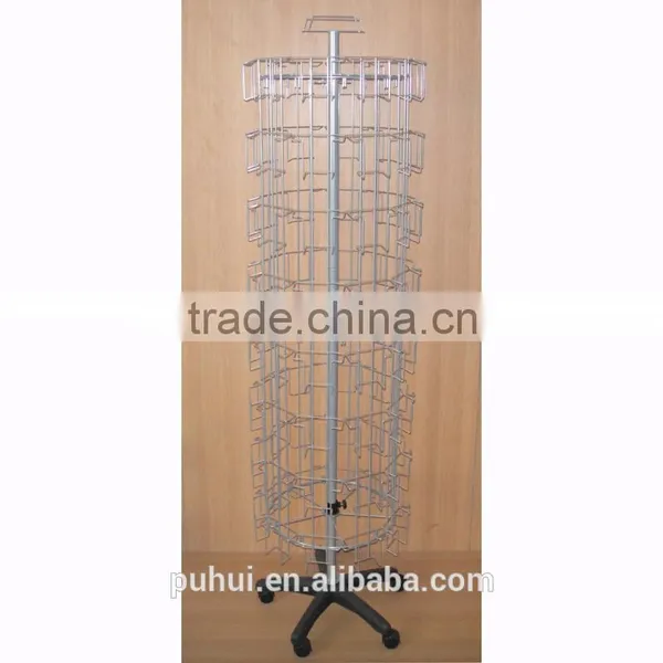 Qualified Metal Revolving Floor Card Stand From China photo-3