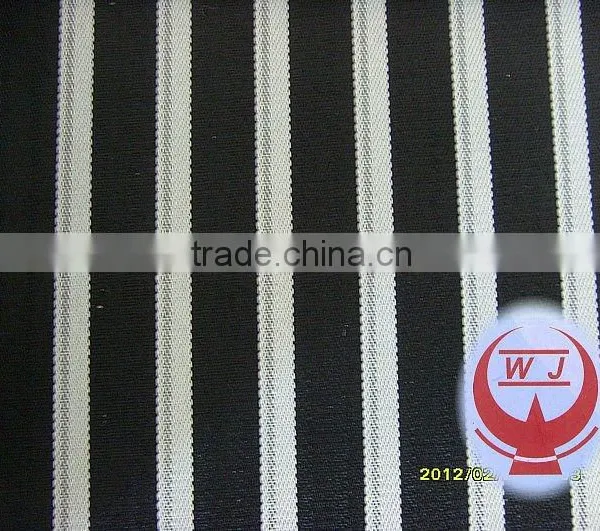300D Balck Vertical Stripe Yarn-dyed Oxford Fabric for Upholstery
