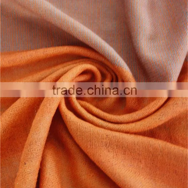 Yarn Dyed Joint Wool Scarf With Fringe photo-5