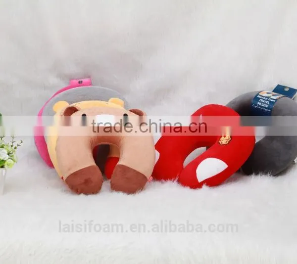 U Shape Travel Neck Pillow Memory Foam Pillow With Embroidery Logo Most Popular
