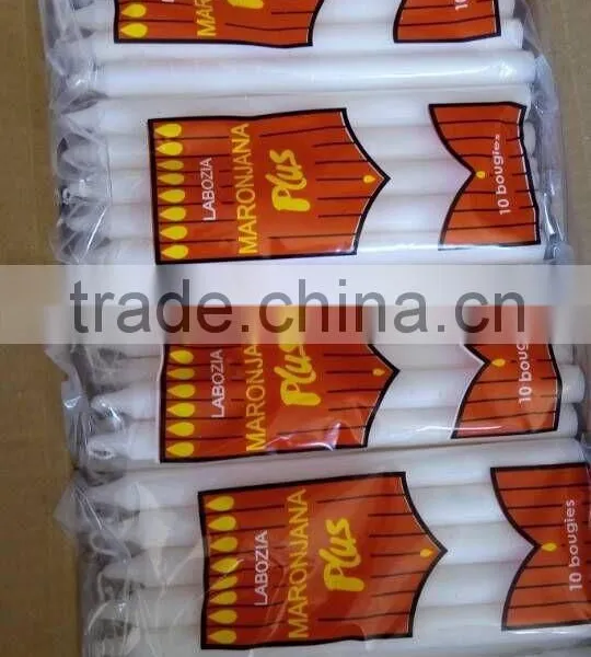 27g White Color and Paraffin Wax Household Candle for Madagascar Market photo-3