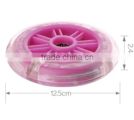 125*24mm LED pu Scooter Wheel With Light