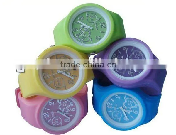 Fashional Silicone Durable Round Shape Waterproof Jelly Watch Round