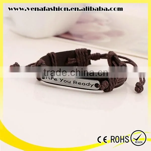 Ready Engraved Men Bracelet Leather Fashion Men's Bracelet Quality Choice photo-2