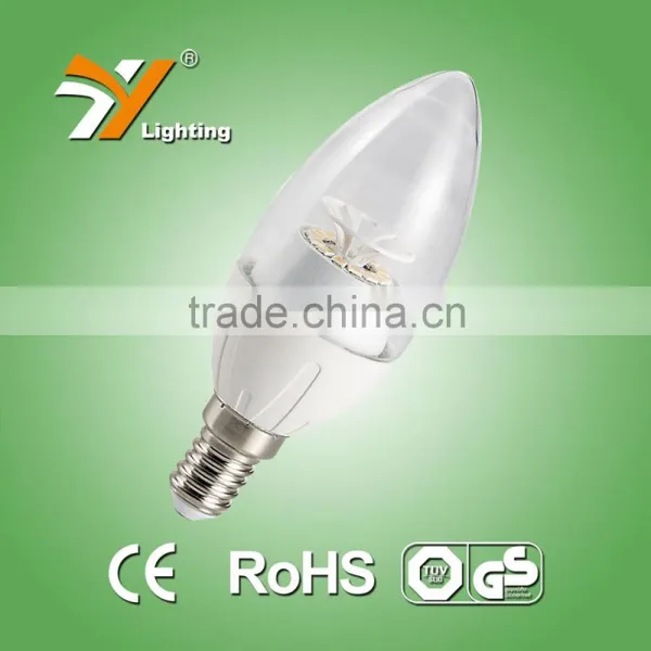 2015 China Led Display Corn Bulb E14/E27/b22 C30HAP With Tail of CE and ROHS Approved 5W Led Candle Light photo-2