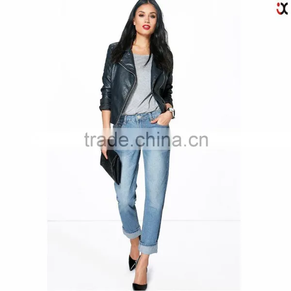 Ladies Cotton Jeans Designs Custom Jeans Wholesale Jeans Pant Design(JXA029)
