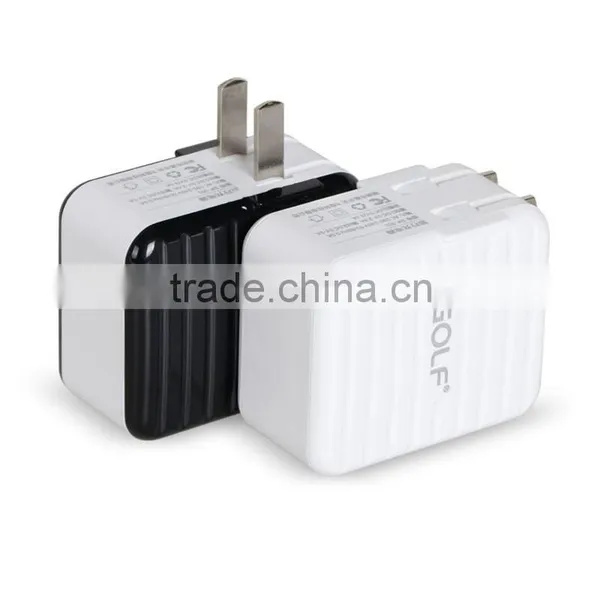 Golf Portable Usb Charger Dual Usb Charger Folding Plug Usb Charger photo-5