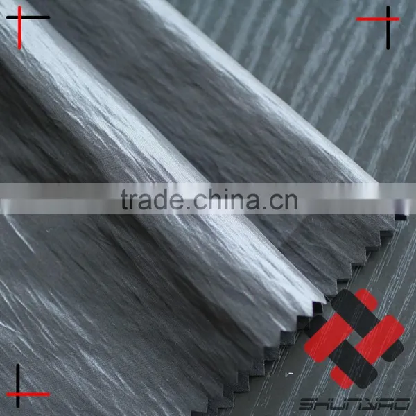 Oil Calender Crepe Nylon Poly Blended Fabric