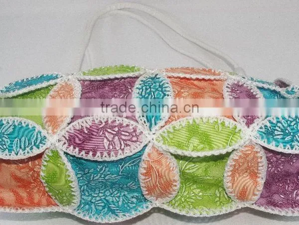 Promotional Tote Bag 2016 Ladies Fashion Girls Fancy Style Totally Handmade Crochet Design photo-2