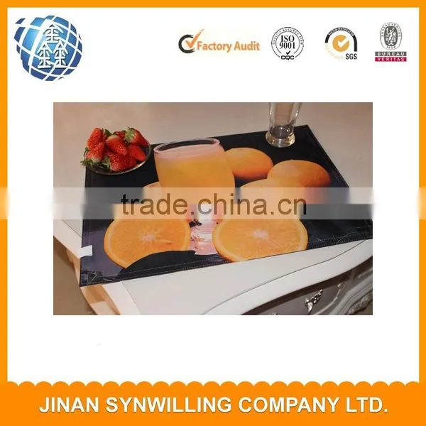 Factory Direct High Quality 100% Polyester Transfer Printing Design Table Mat photo-4