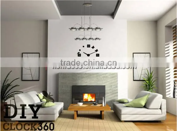 Creative Wall Clock With Butterfly and Bird photo-2