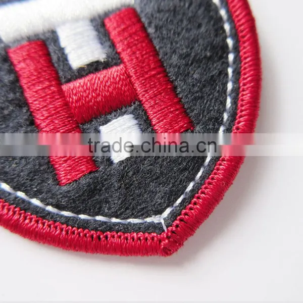 Cheap Custom Felt Fabric Ground Embroidery Patch photo-3