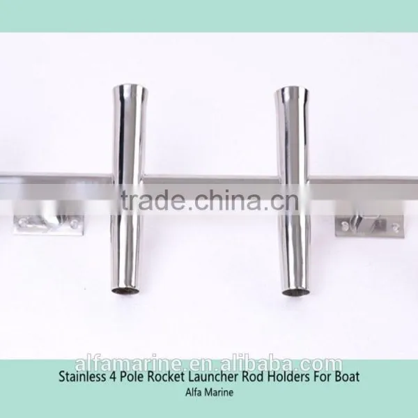 Stainless 4 Pole Rocket Launcher Rod Holders For Boat photo-2
