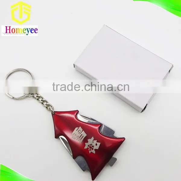 Holiday Sale Promotional Christmas Tree Shaped Cute Retractable Key Chain photo-6
