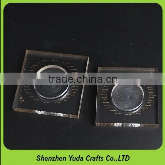 Engraved Plexiglass Block CNC Router Acrylic Custom Finished Clear Acrylic Prototype Parts photo-6