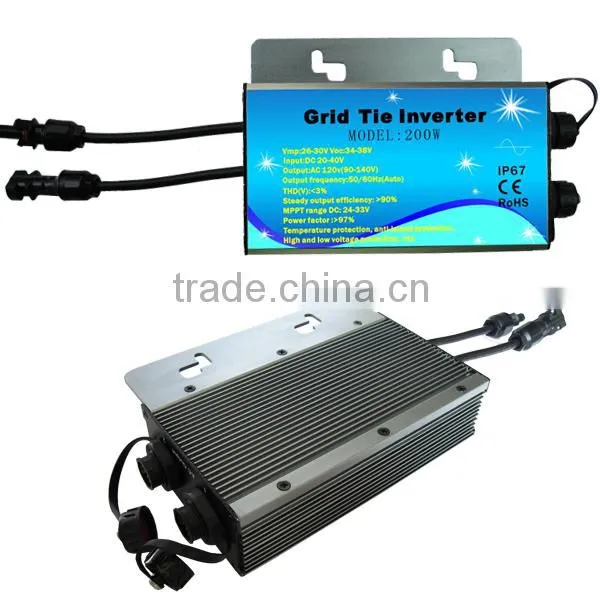 Suit for 60 Cells Solar Panel 250 Watt Mini Grid Tie Inverter photo-4