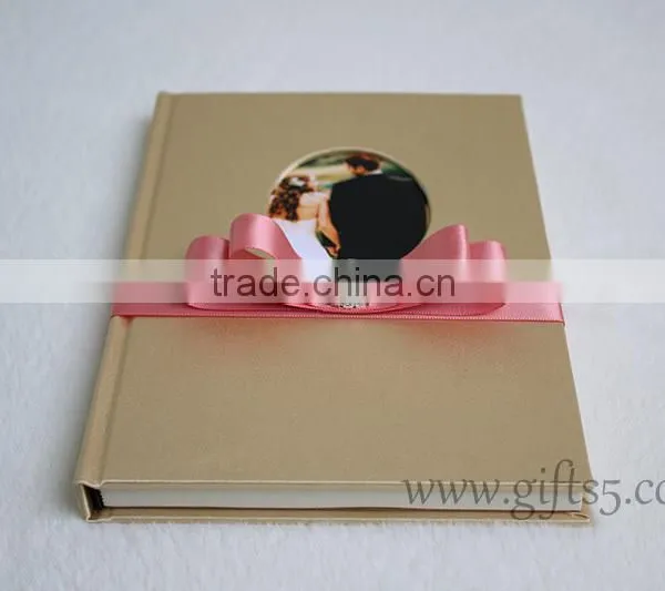 Gold Wedding Guest Book With Photo Frame photo-4