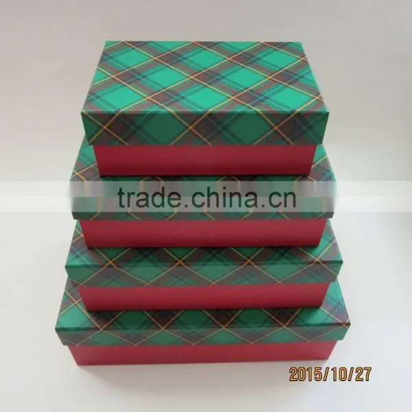 Rectangular Elegant Paper Gift Box Set With Ribbon photo-5