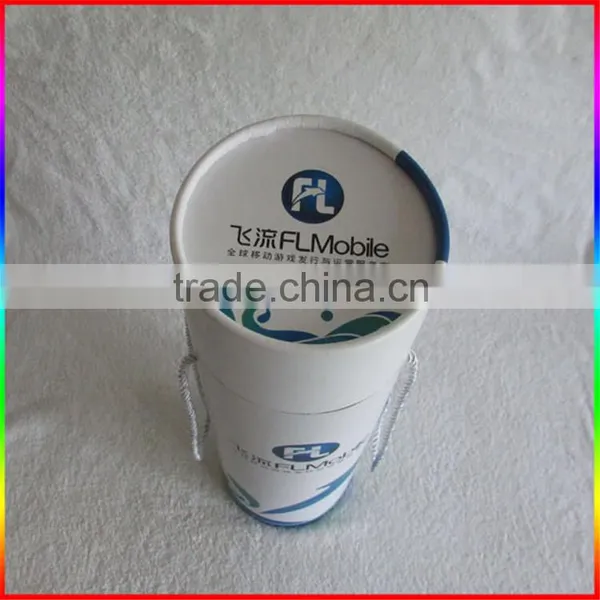 Customized Paper Tube With Custom Printed and Handle Rope photo-3
