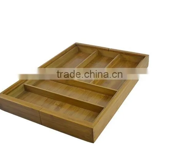 DT021/Bamboo Expandable Drawer Organizer,Utensil-Cutlery Utility Drawer Organizer photo-3
