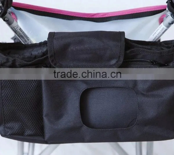 2016 High Quality Stroller Organiser With Shoulder Strap , Stroller Organizer With Diaper Wipes Pocket ,baby Stroller Organiser photo-5