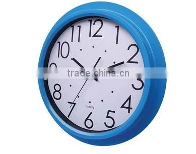 Home Interior Decor Plastic Clock Large Round Wall Quartz Clock