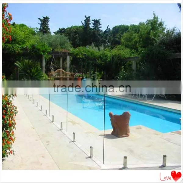 Frameless Glass Fence/handrails With Tempered Glass Fence Panel for Swimming Pool photo-4